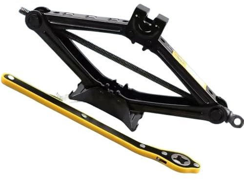 Gato Tijera para Coche Herramienta Especial for Suministros de reemplazo neumáticos con balancín Manual Que Ahorra Mano Obra for Coche Gato Reforzado(3 tons)
