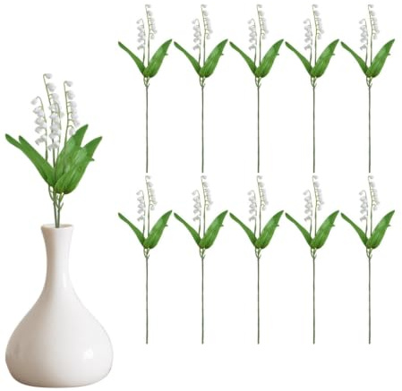 Konstgjorda Liljekonvaljblommor,Chime 10ST Faux White