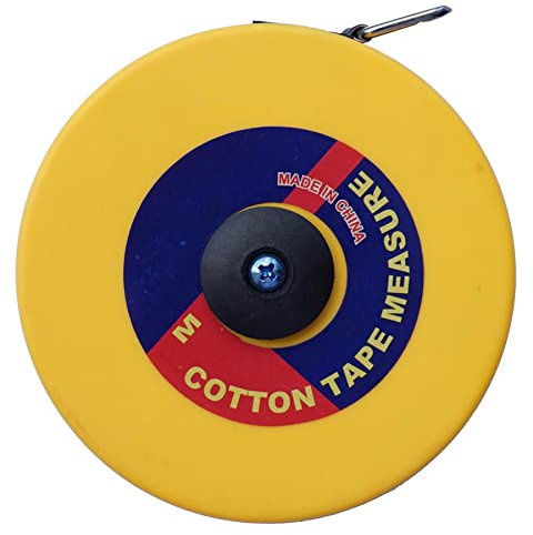 Dapetz ® Surveyors 30M Tape Measure Fibreglass Metric Imperial, Tough Steel Case with Vinyl Coating. Closed Reel Fibre Tapes with Metal End Hooks and Claw