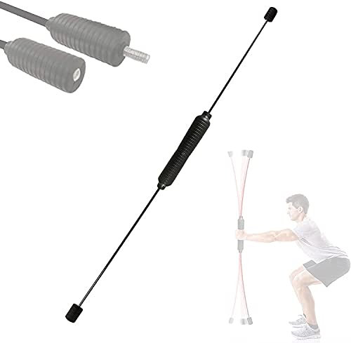 Barre vibrante de Fitness Bâton de balançoire amovible, barre de tremblement de remise en forme, tige élastique d'aérobic de musculation, barre oscillante en fibre de verre pour l'entraînement pa