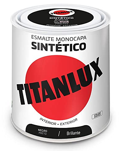 Titanlux Synthetische Emaille, glänzend, Schwarz, 250 ml