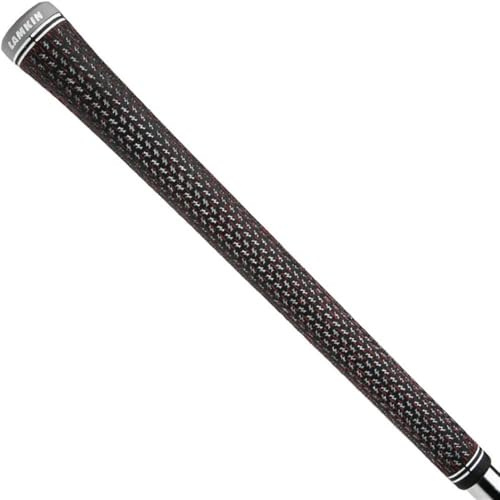 Lamkin Crossline Genesis 360 Full Cord Golf Swing Grip, Midsize, Black, Gray