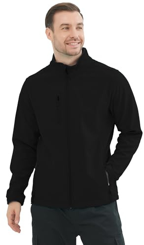 MISEMIYA - Giacca Softshell da Lavoro Invernale Softshell Professionale da Uomo. RIF: 6432 - Medium, Nero