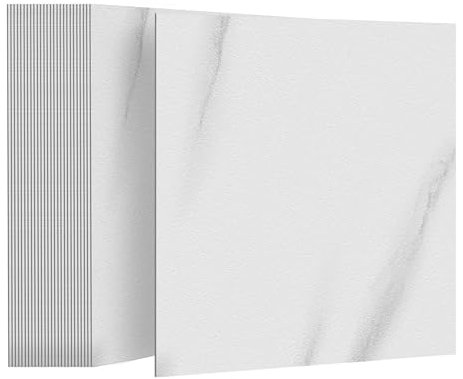 FIVMEN Lot de 54 revêtements de sol en PVC - 30 x 30 cm - Carreaux adhésifs - Imperméables et antidérapants - Pour salon, cuisine, salle de bain (S11, 5 ㎡)