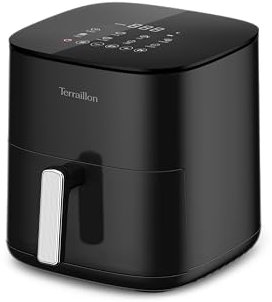 TERRAILLON - Air Fryer COOK&FRY 5L - Friteuse sans huile-Friteuse à air - 1500W -idéal pour 6 personnes - 8 programmes - 80°C à 200°C - Ecran LED tactile