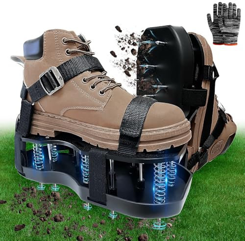 Zapatos Airador Escarificador de Cesped, Zapatos Aireadores de Césped Con Base de Muelle, Zapatos Jardín de Césped, Aireador de Césped Zapatos Antideslizantes,Para Aireador de Césped,Zapatos de Jardín
