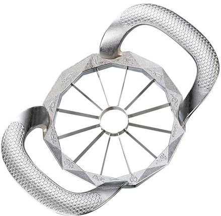 Bexdug Tagliafrutta - Tagliafrutta Grande Per Frutta - Tagliaverdure E Denocciolatore, Utensile Da Cucina Resistente Per 12 Fette Uniformi Di Pesche