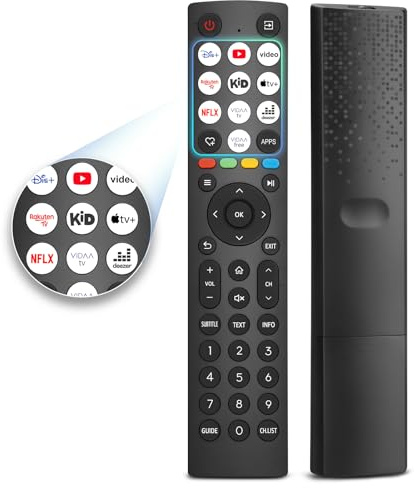 Universal Remote Control for Hisense VIDAA 4K UHD FHD QLED LED LCD HDTV Smart TV Remote Replacement Compatible with Hisense TV 32A4KTUK 43A4K 32A4N 55A6N 65A7N 75U6N 58E7NQ ERF3A80 EN2A30 ERF2AC36H