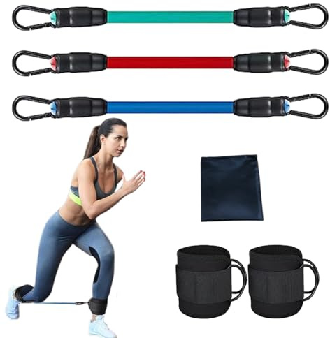 Bandas de resistencia para las piernas - bandas de auriculares ajustables al tobillo bandas de ejercicio con correas fuertes | Equipo de entrenamiento de cadera para entrenamiento de glu