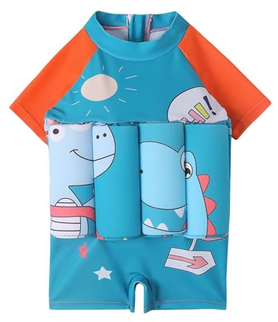 Maillot de Bain Garcon 2-10 Ans - Protection UV Haut & Shorts de Bain Enfant Garcon Anti UV T-Shirt + Shorts + Bonnet de Bain