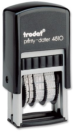 Trodat Printy 4810 Budget Mini-Datumsstempel selbstfärbend 20 x 3,8 mm schwarz
