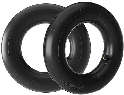 Wiltec Standard Schlauch für Reifen Größe 2.80/2.50-4, bis 80 kg Traglast, mit abgewinkeltem Ventil TR87 für Schubkarren, Sackkarren und E-Scooter