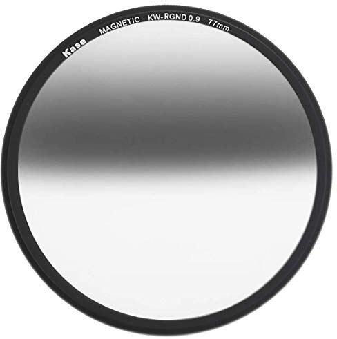 Kase Wolverine 77mm Reverse Grad ND0.9 Magnetic Shockproof Tempered Optical Glass Sunset Filter Incl Adapter 77 ND 0.9 3 Stop