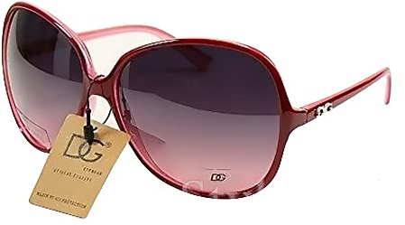 DG STUDIO Designer Limited Edition Women Ladies Girls Celebrity Shades Oversized Classic Large Retro Fashion Trendy Big UV400 Vintage Sunglasses Rose Pink