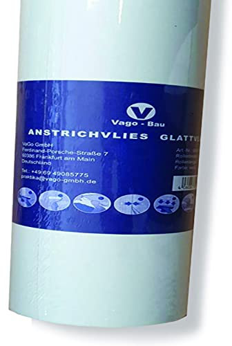 0,75mx25m x 2 Rouleaux Non-tissé Lisse 150g à Peindre sans Structure