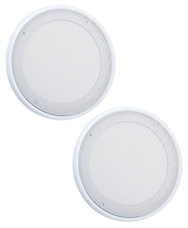 Junbyuhu 2 stycken högtalare grill, högtalargaller, bil ljudhögtalare skydd dekorativ cirkel metallgaller (15 cm)