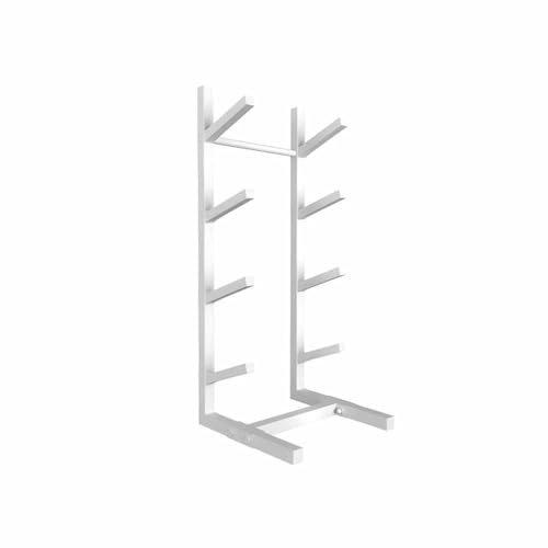 SXYKXYDL Bodenstehendes Snowboard-Gestell, Skateboard-Ausstellungsständer, Musterbrett-Ausstellungsständer, für Skier/Roller, Boden-Ausstellungsständer für Garage/Geschäft (weiß, 25 x 25 x 85 cm)
