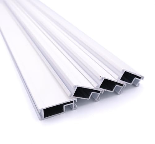 Avosdim Alu-Profile für Fliegengitter Spannrahmen – 4 Stück – zuschneidbar – für Fenster – robustes Aluminium – Weiß – 160 cm