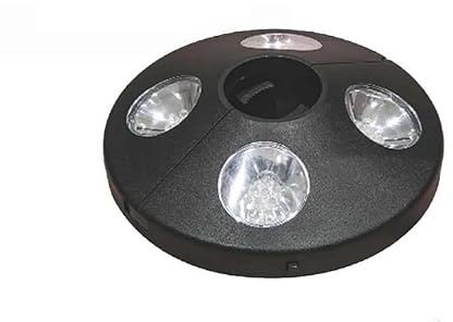 kasaviva Lampada per Ombrellone da Giardino 4 Led a Batterie