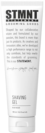 STMNT Grooming Goods Shaving Gel, 5 oz | Transparent Formula | Irritation-Free Shave | Non-Foaming | Non-Drying