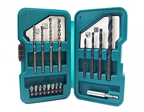 Makita D-45858 17-teiliges Bohrer- und Schraubendreher-Bit-Set in faltbarem Koffer