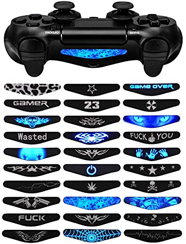 eXtremeRate 30 St/Set Ljus Bardekaler Klistermärken för ps4/Slim/Pro