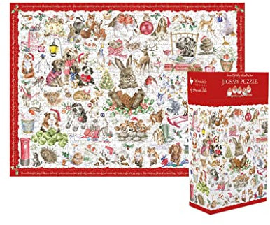 Wrendale Designs by Hannah Dale - The Christmas Country Set Jigsaw Puzzle - 1000 Pieces