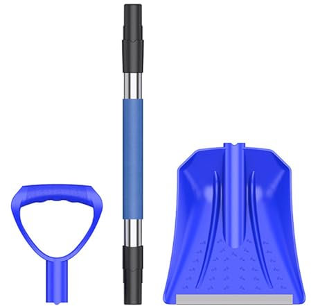 Snöskyffel Heavy Duty, snöskyffel | mångsidig snöskyffel | infällbar snöskyffel, trädgårdssnöskyffel, lätt bilväxtspade för bilar