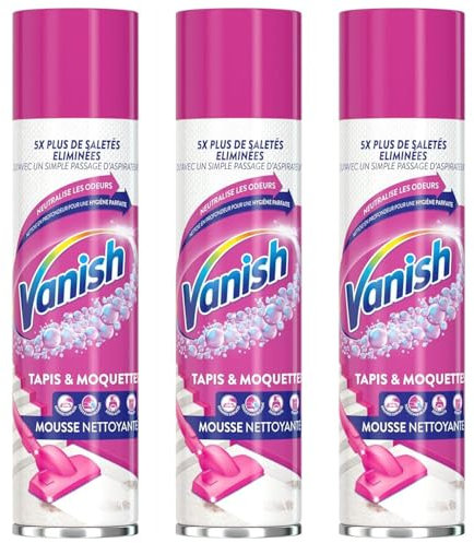 Vanish Mousse Nettoyant Tapis Moquettes - Lot de 3x600ml