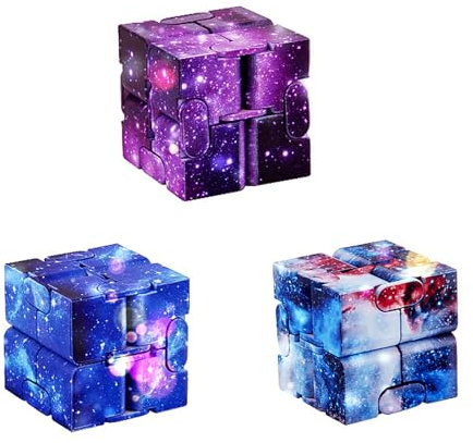 Fidget Toy 3pcs, Infinity Cube, Fidget Cube, Cube Fidget Toy, Toys Stress Anxiety Relief For Adults Kids Add Adhd Good Gift Killing Time And Fun Magic, Autism, Adults & Kids