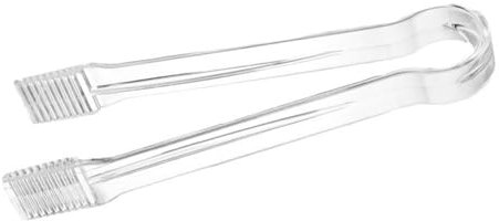 Pinze per alimenti, utensili da portata, pinze trasparenti con impugnatura antiscivolo, per decorare torte, snack da cucina, insalate da buffet, antipasti, feste o dessert