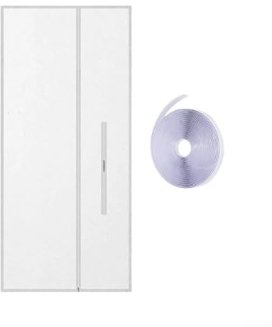 Eawfgtuw Air Conditioning Door Seal Kit for Mobile Air Conditioner 210x90cm Portable AC Window Door Seal with Zipper Closure for Sliding Patio Door Weather Protection