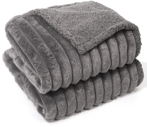 Wdmiya Manta Impermeable para Perros75*100, Manta Perro Suave de Felpa, Mantas Mascotas de Lavable para Perro Mediano y Grande, Mantas para Perros Protección de Sofá, Cama, Gris