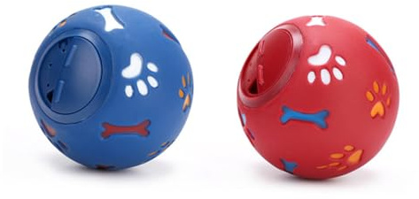 CVUTOVO Balle Jouet Éducative pour Chien Fuite Alimentaire Parfum Lait Jouet Interactif Petit Bleu Fournitures pour Dressage Animaux De Compagnie