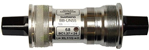 SHIMANO BB-UN55 Bottom Bracket - Silver, 68-115 mm