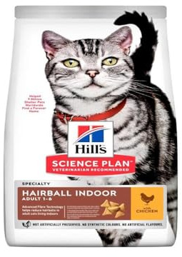 Hill's Feline Adult Indoor Cat Chicken Dry Mix 1.5 kg