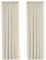 H.Versailtex Pencil Pleat Curtains 90 Drops, Thermal Insulated Noise Reducing Window Curtains, Light Block Privacy Protect Nursery Long Panels for Bedroom, 66 Width x 90 Drop, Beige, 2 Panels