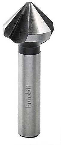 Fresa a svasare a 90° con 3 Taglienti in Acciaio HSS, mm 10,4