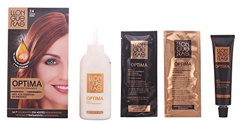 LLONGUERAS OPTIMA tinte Cobrizo Medio Nº 7,4 caja 1 ud