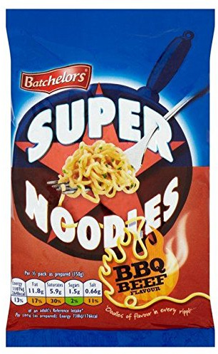 Batchelors Super Noodles Barbecue Beef 100g - Pack of 6