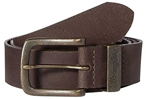 Wrangler Men's Metal Loop Gürtel G rtel, Brown, 85 cm UK