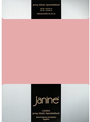 Janine Elastic-Jersey-Spannbetttuch 5002 Fb 31 zartmauve 180x200 - 200x220