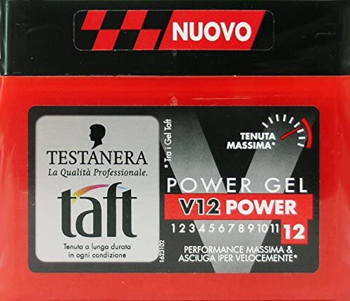 Testanera – Taft V12 Power – Gel pour les cheveux – 250 ml – 1 Unité
