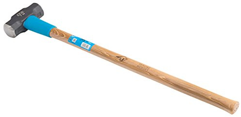OX OX-P081407 Hickory Handle Sledge Hammer - Pro Long Heavy Duty Wooden Hickory Handle Sledge Hammer with Steel Head - Used in Demolition & Construction Works - Multicolour - 7 lb