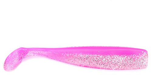 Lunker City Shaker Leurre, 8 par Sac, Bubble Gum Ice, 4-1/2 inches