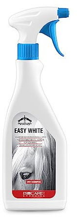 Veredus, Shampoo spray Easy White, una confezione di shampoo spray a secco per cavalli grigi - formato da 500ml