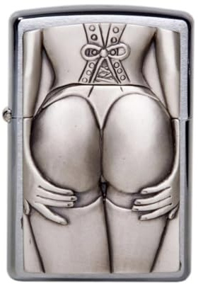 Zippo 5088Z321 Briquet Stocking Girl Silver Taille unique