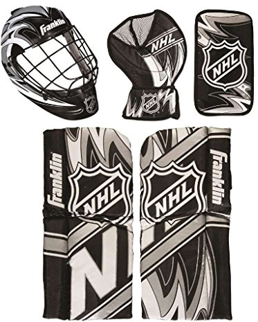 Franklin Sports 12436 NHL Mini Hockey Goalie Equipment with Mask Set