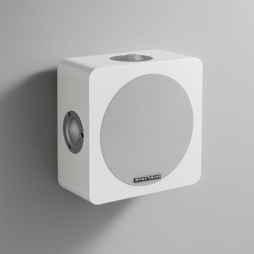 DYNAVOICE Magic Around-5 Weiß – Surround Lautsprecher Wandmontage (Paar) für Heimkino | Quadripolar 4 Hochtöner + 5,25 Woofer | Passive Lautsprecher für 5.1 und 7.1 Heimkino Systeme