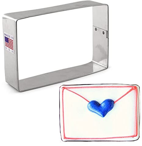 Ann Clark Cookie Cutters Rectangle/Love Letter/List Cookie Cutter, 10.2 cm